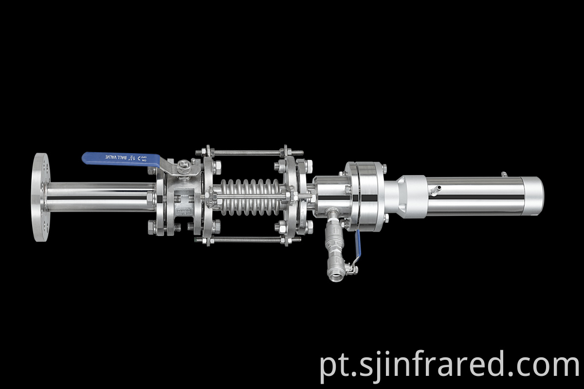 infrared thermometer for hot blast furnace 